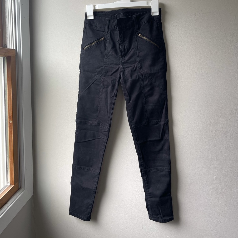 American Eagle black jeans size 0
